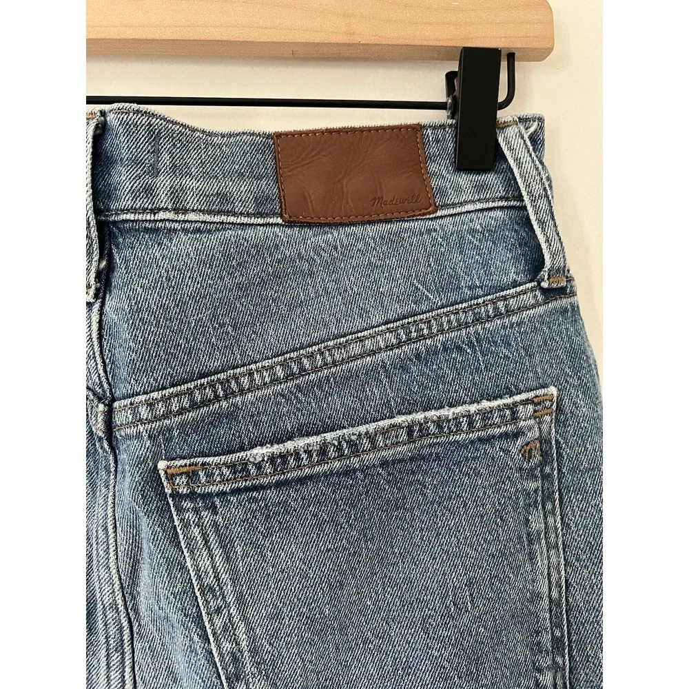 Madewell The Perfect Vintage Jean Enmore Medium Wash Raw Hem High Rise 27 MB406 - Picture 7 of 11